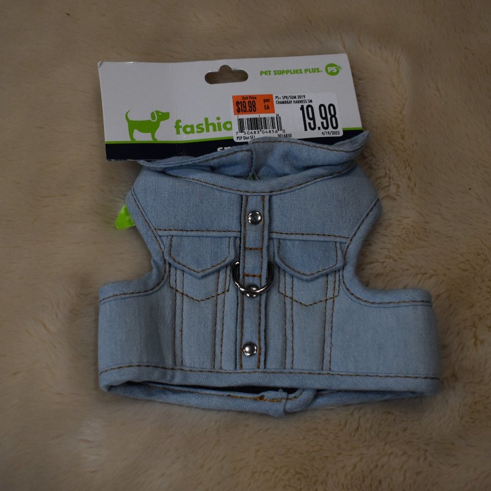 Small Denim Jacket Harness -Small Dog Harness